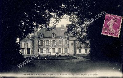 Carte postale ancienne Chateau de Rigardon — Saint-Denis-de-Gastines (Mayenne)