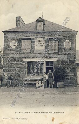 Carte postale ancienne St Ellier — Saint-Ellier-du-Maine (Mayenne)