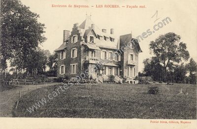 Carte postale ancienne Les Roches — Saint-Fraimbault-de-Prières (Mayenne)