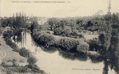 Carte postale ancienne Environs de Mayenne — Saint-Fraimbault-de-Prières (Mayenne)