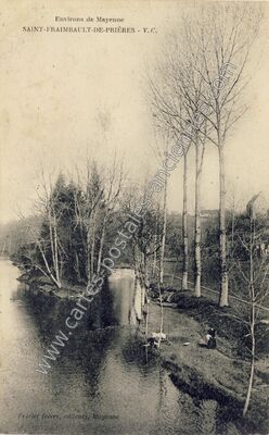 Carte postale ancienne Environs de Mayenne — Saint-Fraimbault-de-Prières (Mayenne)