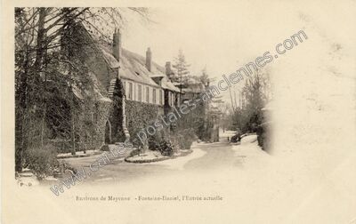 Carte postale ancienne Fontaine Daniel — Saint-Georges-Buttavent (Mayenne)