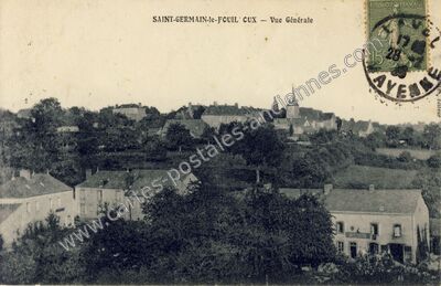 Carte postale ancienne Vue Générale — Saint-Germain-le-Fouilloux (Mayenne)