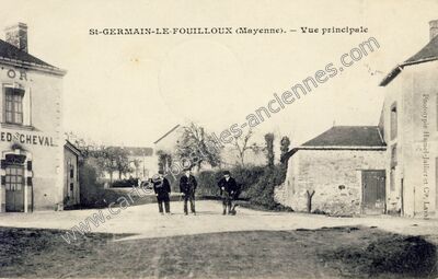Carte postale ancienne Vue principale — Saint-Germain-le-Fouilloux (Mayenne)