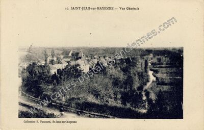 Carte postale ancienne Vue Générale — Saint-Jean-sur-Mayenne (Mayenne)