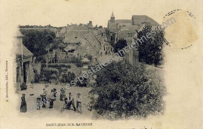 Carte postale ancienne St Jean sur Mayenne — Saint-Jean-sur-Mayenne (Mayenne)