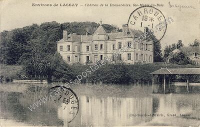 Carte postale ancienne Chateau de la Drouardiere — Sainte-Marie-du-Bois (Mayenne)