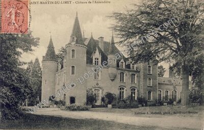 Carte postale ancienne Chateau de l'Ansaudiere — Saint-Martin-du-Limet (Mayenne)