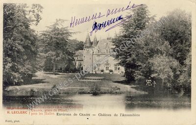 Carte postale ancienne Chateau de l'Ansaudiere — Saint-Martin-du-Limet (Mayenne)
