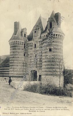 Carte postale ancienne Chateau de Mortier Crolle — Saint-Quentin-les-Anges (Mayenne)
