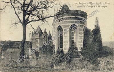 Carte postale ancienne Chateau de Mortier Crolle — Saint-Quentin-les-Anges (Mayenne)