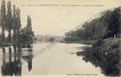 Carte postale ancienne Chateau de la Rongere — Saint-Sulpice (Mayenne)