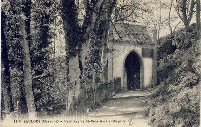 Carte postale ancienne Ermitage de St-Céneré - La Chapelle — Saulges (Mayenne)