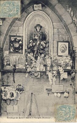Carte postale ancienne Ermitage de Saint-Céneré — Saulges (Mayenne)