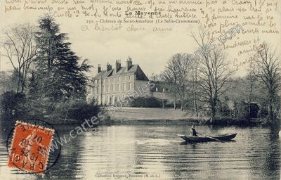 Carte postale ancienne Chateau de St Amadour — La Selle-Craonnaise (Mayenne)