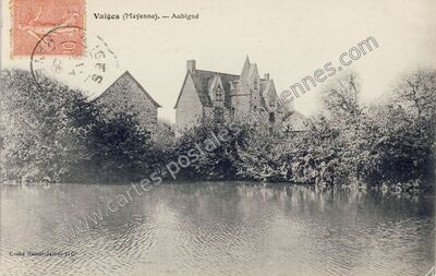 Carte postale ancienne Aubigne — Vaiges (Mayenne)