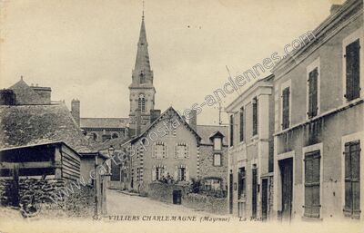 Carte postale ancienne Villiers Charlemagne — Villiers-Charlemagne (Mayenne)