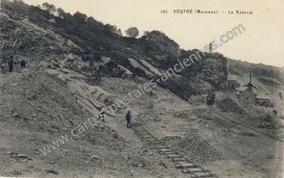 Carte postale ancienne La Kabylie — Voutré (Mayenne)