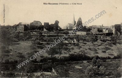 Carte postale ancienne Ste Suzanne — Saint-Germain-le-Guillaume (Mayenne)