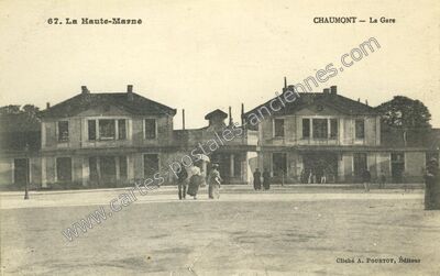 Carte postale ancienne La Gare — Chaumont (Haute-Marne)