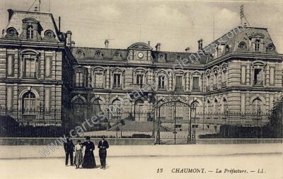 Carte postale ancienne La Préfecture — Chaumont (Haute-Marne)
