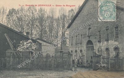 Carte postale ancienne Le Rongeant — Joinville (Haute-Marne)