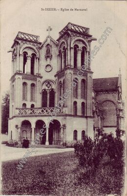 Carte postale ancienne Église de Marnaval — Saint-Dizier (Haute-Marne)