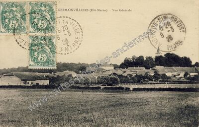 Carte postale ancienne Vue Générale — Germainvilliers (Haute-Marne)