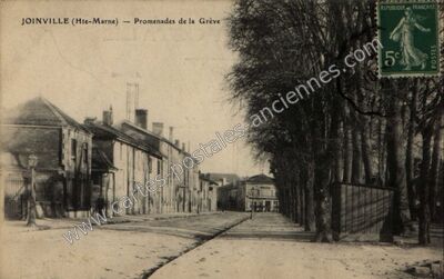 Carte postale ancienne Promenades de la Grève — Joinville (Haute-Marne)