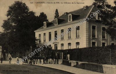 Carte postale ancienne Cercle de MM. les Officiers de la Garnison — Langres (Haute-Marne)