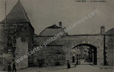 Carte postale ancienne La Porte Boulière — Langres (Haute-Marne)