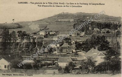Carte postale ancienne Vue générale de la Ville (Côté Nord) — Langres (Haute-Marne)