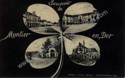 Carte postale ancienne Souvenir de Montier en Der — Montier-en-Der (Haute-Marne)