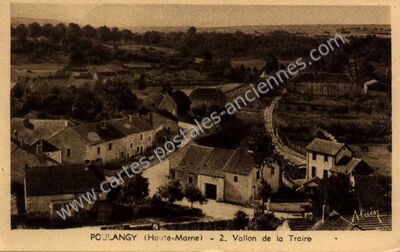 Carte postale ancienne Vallon de la Traire — Poulangy (Haute-Marne)
