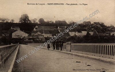Carte postale ancienne Vue générale - La Digue — Saint-Ciergues (Haute-Marne)