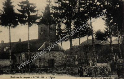Carte postale ancienne St Vallier — Saint-Vallier-sur-Marne (Haute-Marne)