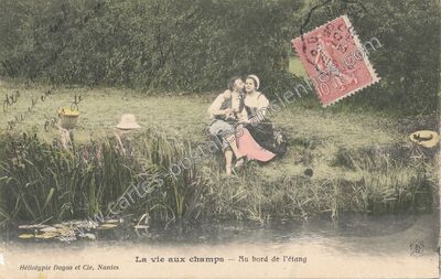 Carte postale ancienne La Vie aux Champs — Non Localisée (Loire-Atlantique)