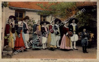 Carte postale ancienne Au Pays du Sel — Non Localisée (Loire-Atlantique)