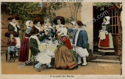 Carte postale ancienne Au Pays du Sel — Non Localisée (Loire-Atlantique)