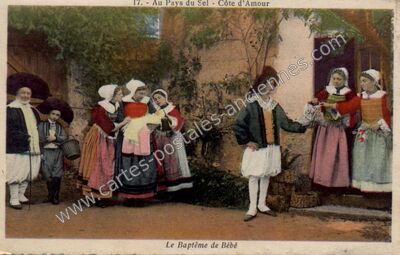 Carte postale ancienne Au Pays du Sel — Non Localisée (Loire-Atlantique)