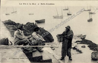 Carte postale ancienne La Vie a la Mer — Non Localisée (Loire-Atlantique)