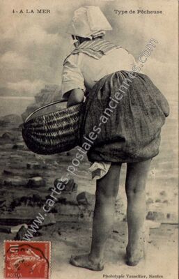Carte postale ancienne Pecheuse — Non Localisée (Loire-Atlantique)