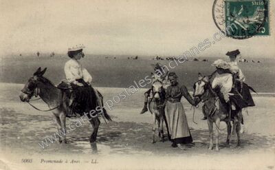 Carte postale ancienne Promenade a Anes — Non Localisée (Loire-Atlantique)