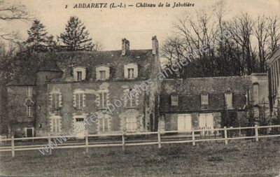 Carte postale ancienne Château de la Jabotière — Abbaretz (Loire-Atlantique)