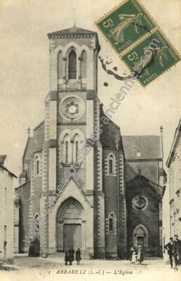 Carte postale ancienne L'Eglise — Abbaretz (Loire-Atlantique)