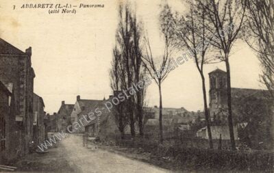 Carte postale ancienne Panorama (côté Nord) — Abbaretz (Loire-Atlantique)