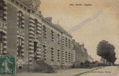 Carte postale ancienne L'hôpital — Blain (Loire-Atlantique)