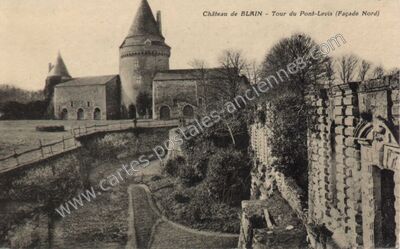 Carte postale ancienne Château - Tour du Pont-Levis (Façade Nord) — Blain (Loire-Atlantique)