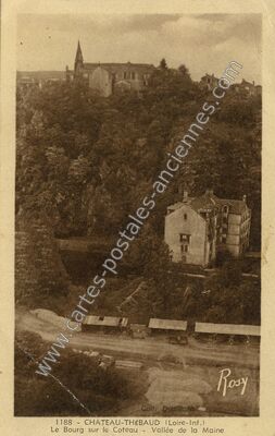 Carte postale ancienne Le Bourg sur le Coteau - Vallée de la Maine — Château-Thébaud (Loire-Atlantique)