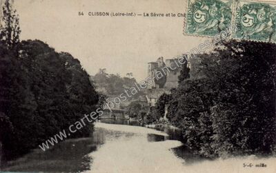 Carte postale ancienne La Sèvre et le Châ — Clisson (Loire-Atlantique)